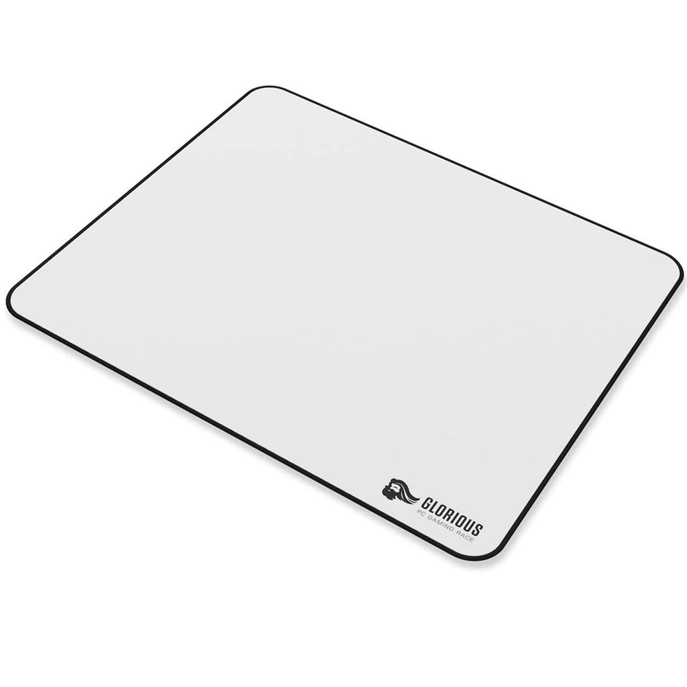 Glorious Large Stitched Cloth Gaming Mouse Pad, 13"x11"- White - Image 2