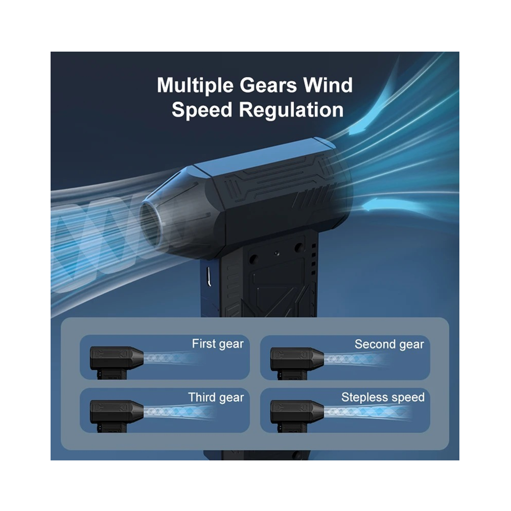 Portable Air Duster Cordless High Speed Turbo Fan with Digital Display 130,000 RPM - Image 3