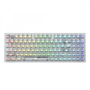 Redragon K658CT IRELIA PRO 94 Keys Transparent Wireless RGB Mechanical Gaming Keyboard 3-Mode, Translucent Custom Switch