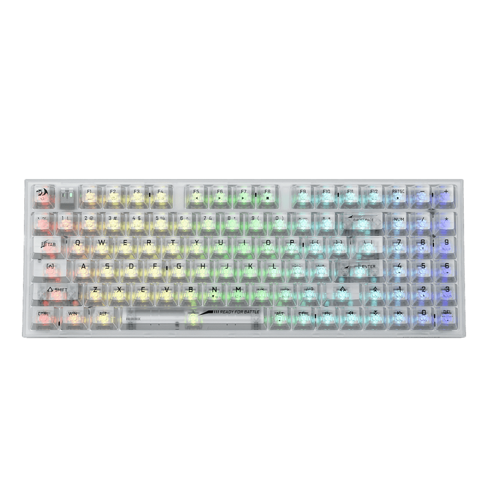 Redragon K658CT IRELIA PRO 94 Keys Transparent Wireless RGB Mechanical Gaming Keyboard 3-Mode, Translucent Custom Switch