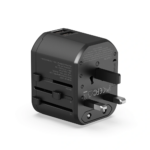 WiWU Wi-UA001 Universal Plug Travel Adapter 12W Dual USB-A Charger - Black - Image 3