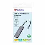 Verbatim 32151 8 Port USB-C Pro Multiport Hub CMH-08