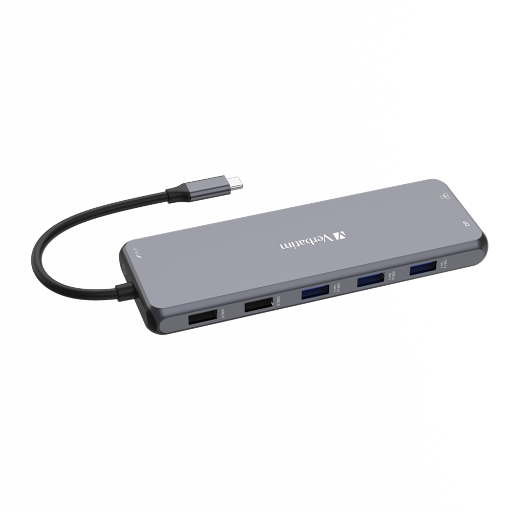 Verbatim 32153 13 Port USB-C Pro Multiport Hub, Dual HDMI, DisplayPort, CMH-13 - Image 4