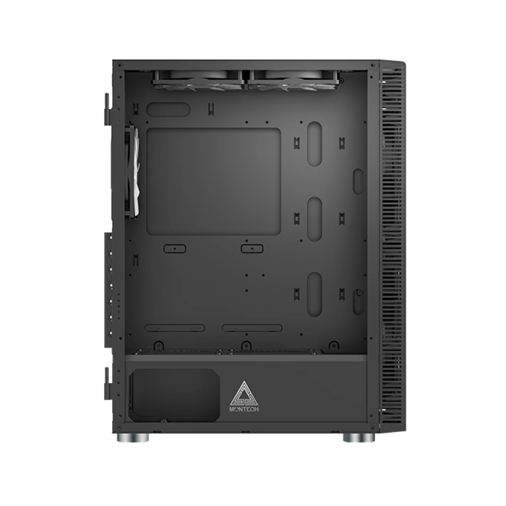 Montech X3 GLASS Black Mid Tower Gaming PC Case - 6-Fans - Image 4