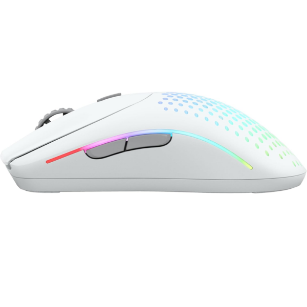 Glorious MODEL O2 Wireless Tri-mode Gaming Mouse - Matte White - Image 5