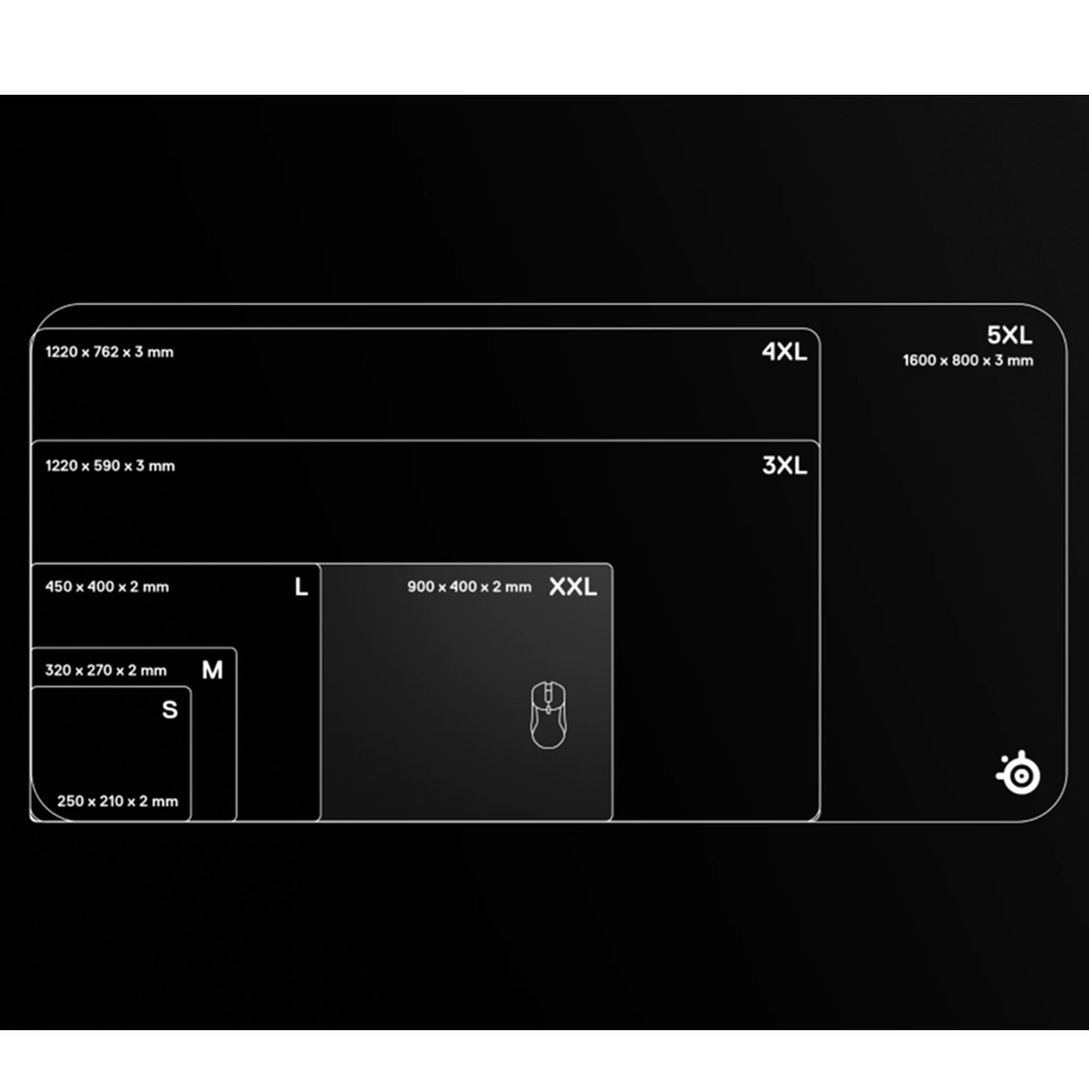 SteelSeries 63429 QCK XXL Cloth Low Profile Mouse pad, 90x40cm - Image 2