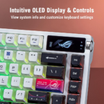 ASUS M704 ROG Azoth X Customizable 75% Wireless Mechanical Gaming Keyboard - ROG NX Snow V2 Switch, Arabic/English - Image 5