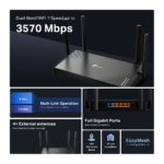 TP-Link Archer BE220 BE3600 Dual-Band WiFi 7 Router - Image 4