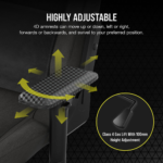 Corsair T3 RUSH Fabric Gaming Chair (Grey/Charcoal), 120kg - Image 5