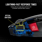 Corsair M65 RGB Ultra Wireless Tunable FPS Gaming Mouse — 8 Buttons, Black - Image 6