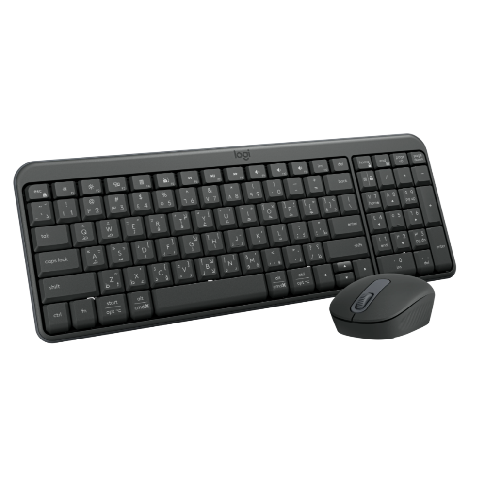 Logitech MK250 Compact Bluetooth Wireless Combo Keyboard Mouse - Arabic/English - Image 2