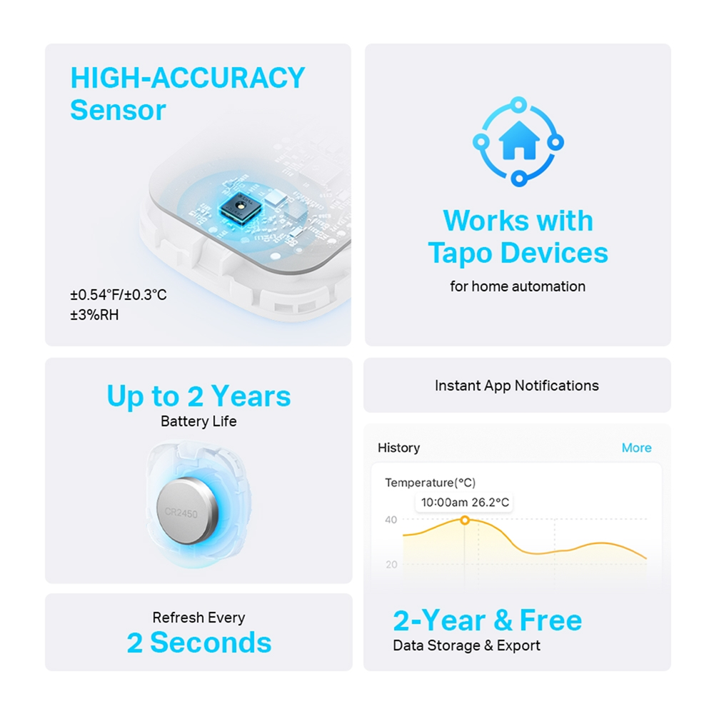 TP-Link Tapo T310 Smart Temperature & Humidity Sensor - Image 2