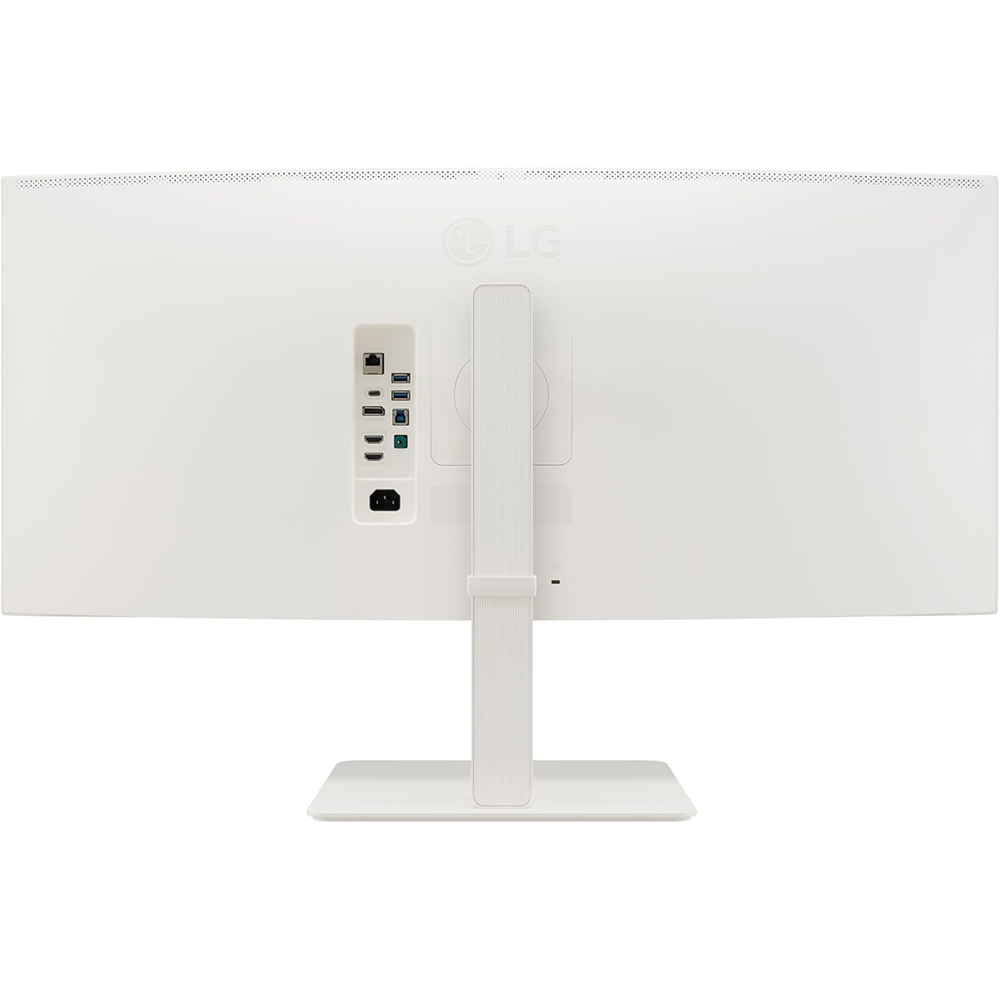 LG 38" WR85QC 144Hz 1ms Nano IPS UltraWide Curved Monitor HDR600 WQHD HDMI 2.1 USB-C 90W KVM Speaker, White - Image 2