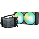 TRYX Panorama SE 240 ARGB Black All In One liquid CPU Cooler Rotatable Display - 240mm - Image 2