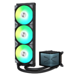 TRYX Panorama 360 ARGB Black All In One liquid CPU Cooler 3D Display - 360mm - Image 2