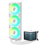 TRYX Panorama 360 ARGB White All In One liquid CPU Cooler 3D Display - 360mm - Image 2