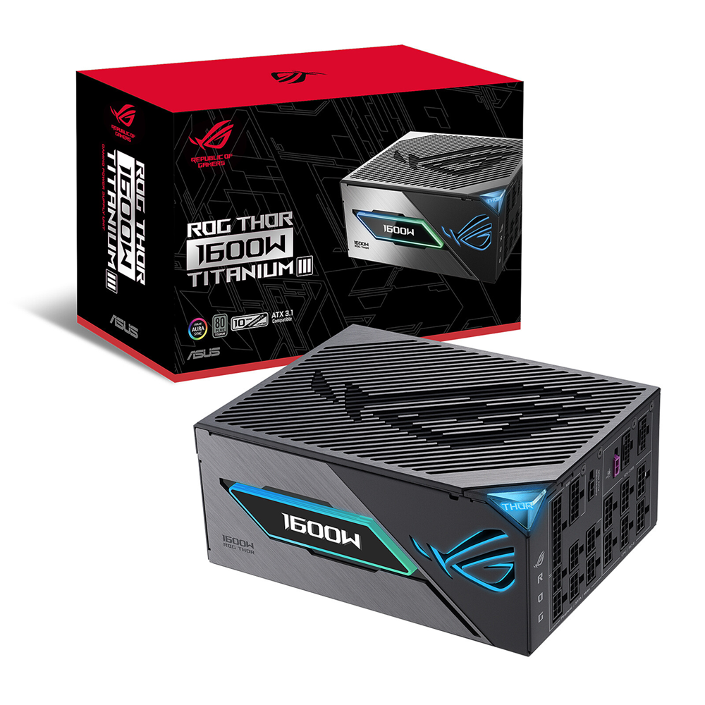 ASUS ROG THOR 1600W Titanium III PSU Power Supply (GaN MOSFET)