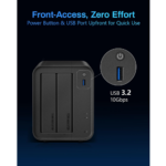 TerraMaster F2425 2-Bay NAS Enclosure Case with RAID 4GB RAM , 2.5Gbps, HDMI Ports - Image 4