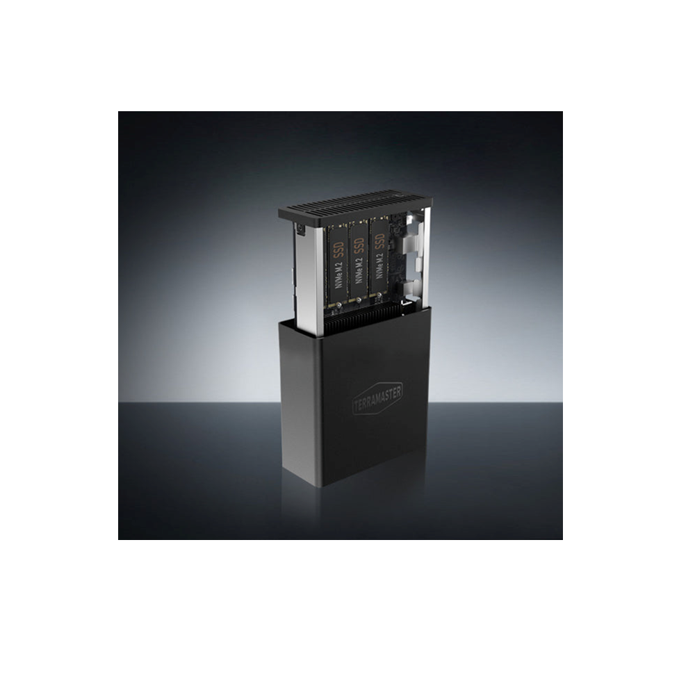 TerraMaster D4 SSD 4-Bay M.2 NVME Enclosure Case, Palm Sized - Image 6