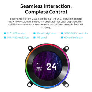 Lian Li HydroShift II LCD-C 360N AIO Cooler (Black) (Fanless) - Image 4