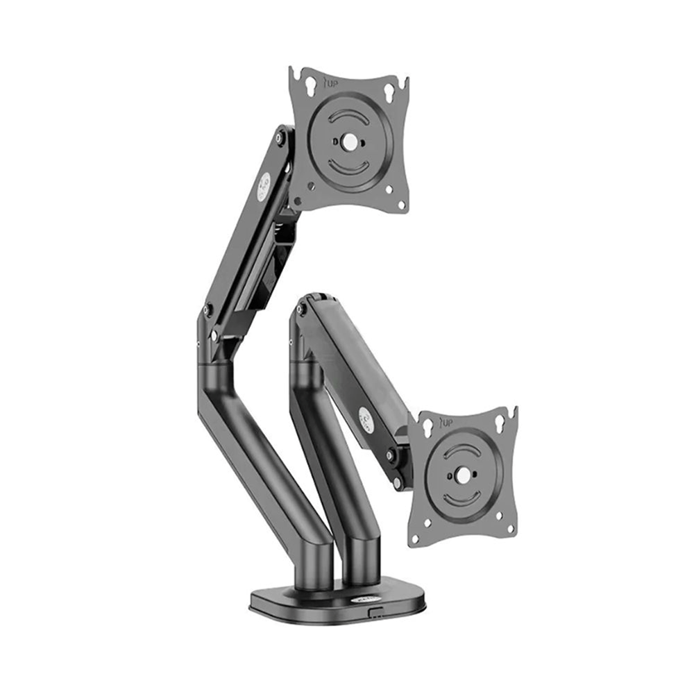 ZENO M8D 17″ – 32″ Dual Monitor Arm Full Motion Height Swivel Tilt Rotation Adjustable (Only For Flats) - Image 2