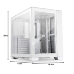 LIAN LI O11 Dynamic Mini ATX Case - Snow White - Image 5