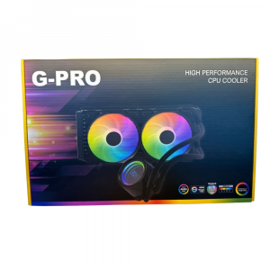 GPro GPL240 ARGB 240 High Performance AIO Liquid Cooler, Black