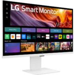 LG 32" U850S 4K IPS Smart Monitor webOS Webcam Speakers Dual HDMI USB-C 90W Rotatable - Image 2