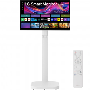 LG 32" U889S 4K UHD IPS Touchscreen Smart Monitor Swing with Rolling Stand USB-C 65W webOS Speaker HDR Glare Surface