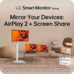 LG 32" U889S 4K UHD IPS Touchscreen Smart Monitor Swing with Rolling Stand USB-C 65W webOS Speaker HDR Glare Surface - Image 7
