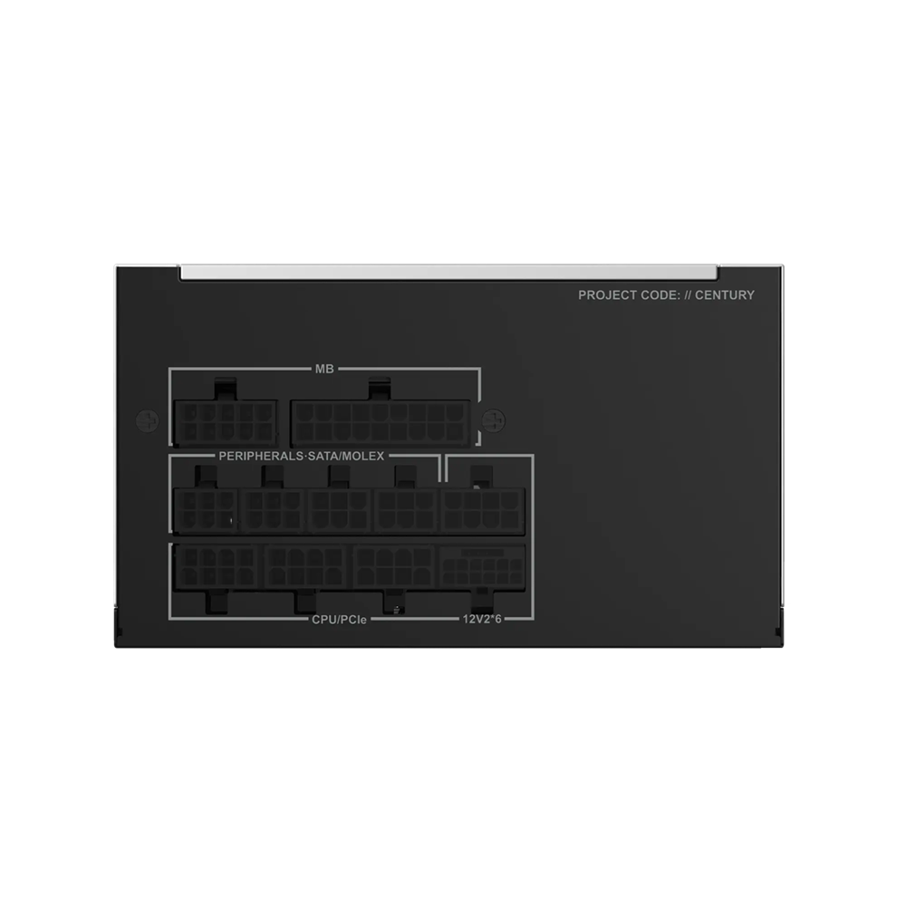 Montech 850W Century II 80 Plus Gold ATX 3.1 PCIe 5.1 PSU Power Supply - Image 2