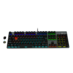 MeeTion MK007 Pro Hot Swap Mechanical Gaming RGB Keyboard, Blue Switch - Arabic/English - Image 2