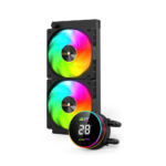 Acer AC240 ARGB all-in-one 240mm CPU Liquid Cooler with Display, Black - Image 2
