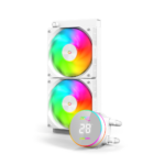 Acer AC240 ARGB all-in-one 240mm CPU Liquid Cooler with Display, White - Image 2