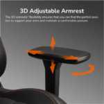 COUGAR Armor EVO S Gaming Chair Retractable Footrest - Orange, 120kg - Image 6