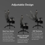 COUGAR Armor EVO S Gaming Chair Retractable Footrest - Orange, 120kg - Image 3