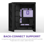 NZXT H9 Flow RGB Large Dual-Chamber Mid-Tower ATX Airflow Case with RGB, 2x Fans (Black) - Image 5