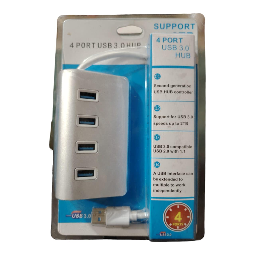 4 Port USB 3.0 Metal Hub - Image 2
