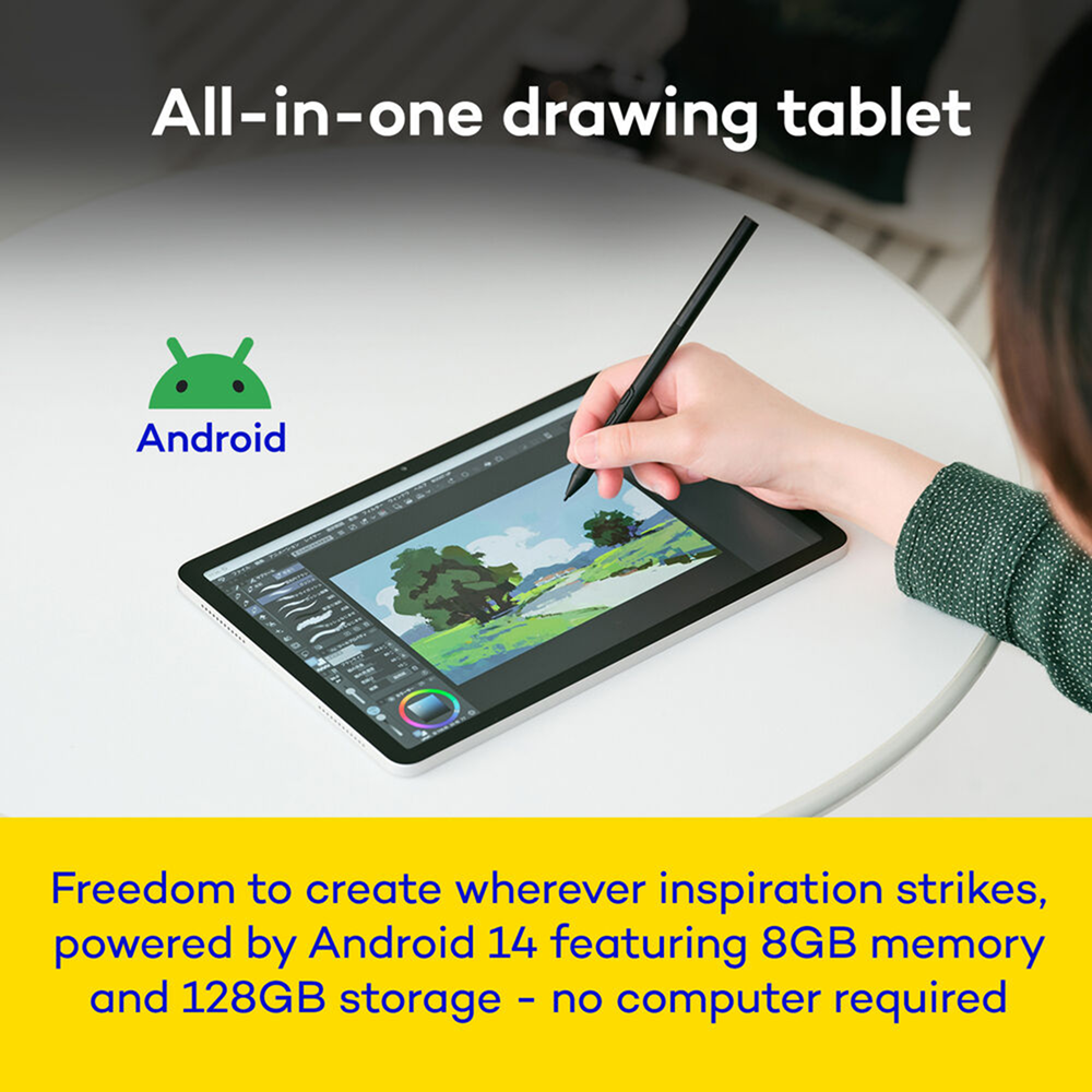 Wacom DTHA116C MovinkPad 11 Android Creative Pen Tablet, Multi-touch, 8GB RAM, 128GB Storage, 7700mAh Battery - Image 5