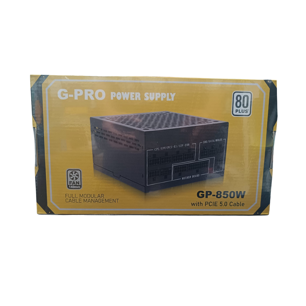 GPro 850W 80Plus 850Watt PSU Full Moduler Power Supply