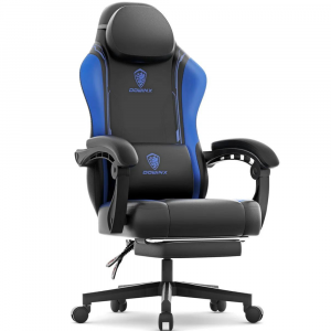 Dowinx Gaming Chair with Footrest - Blue/Black