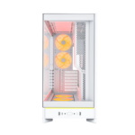 Montech HS02 Pro Mid Tower Gaming PC Case, Reversible Layout - 5 Fans, White - Image 4