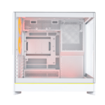 Montech HS02 Pro Mid Tower Gaming PC Case, Reversible Layout - 5 Fans, White - Image 5