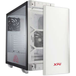 XPG Invader Mid Tower Tempered Glass PC Case, White - Image 2
