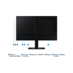 SAMSUNG 24" S6 D606 IPS 2K 100Hz 5ms Eye Care HDR Rotatable Monitor (24S6) - Image 4