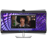Dell Pro 34″ Plus P3424WEB Curved Video Conferencing 2K IPS Webcam Speaker USB-C 90W Adjustable Monitor - Image 3