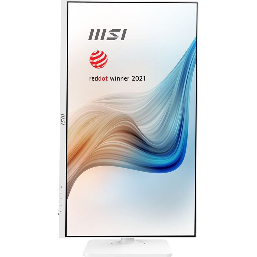 MSI 27" Modern MD272XPW 100Hz 1ms FHD IPS Speaker USB-C 65W Rotatable Monitor, White - Image 2