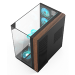 Acer V333B Mid Tower Gaming PC Case - Wooden Black (8-Fans) - Image 4