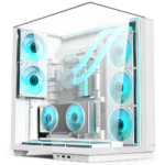 Acer V333W Mid Tower Gaming PC Case - White (8-Fans)