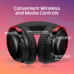 HyperX Cloud III S Wireless Gaming Headset, 53mm, Spatial Audio - Black - Image 4